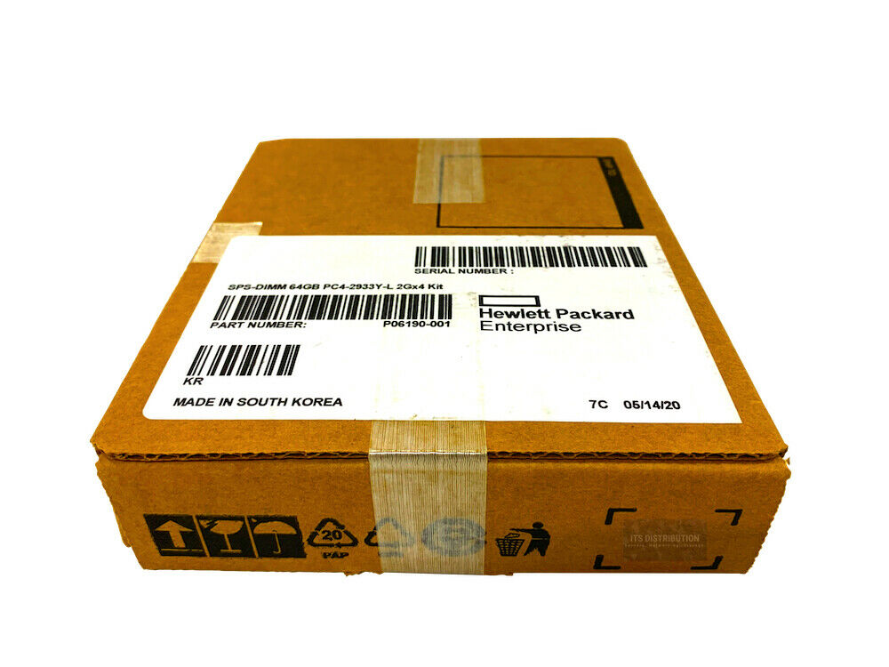P00926-B21 I GENUINE New Spares HPE 64GB 2GX4 PC4-2933Y-L Smart Memory Kit