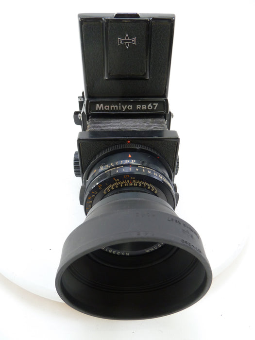 Mamiya RB67 Camera Outfit with 90MM F3.8 Lens, Pro 120 Back, and WLF
