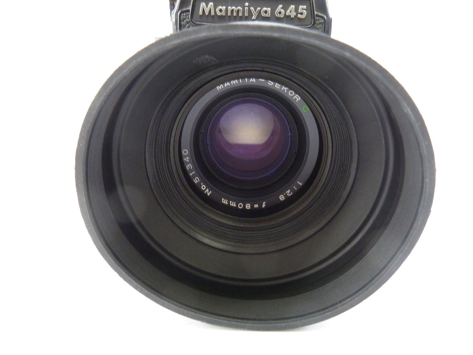 Mamiya M645 1000S Outfit with 80MM F2.8 C Lens and PD Meter Prism Finder
