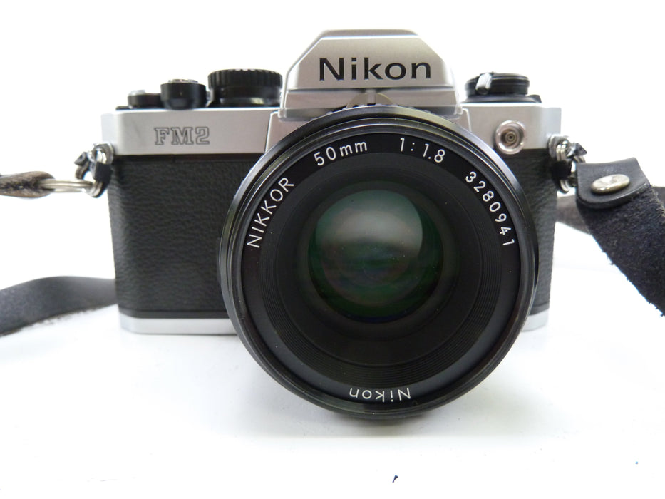 Nikon FM2 Chrome Body with 50MM F1.8 E Lens