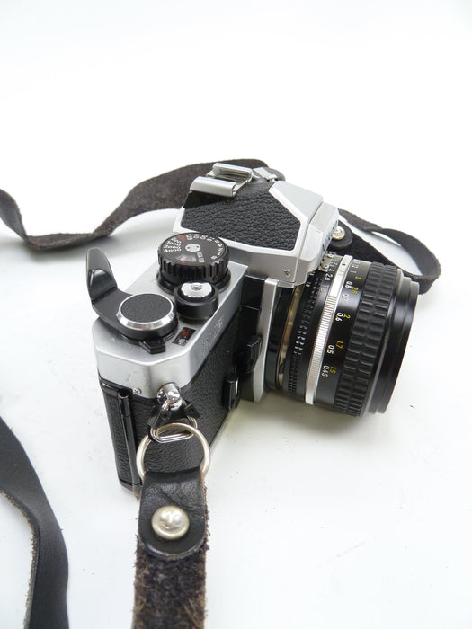 Nikon FM2 Chrome Body with 50MM F1.8 E Lens