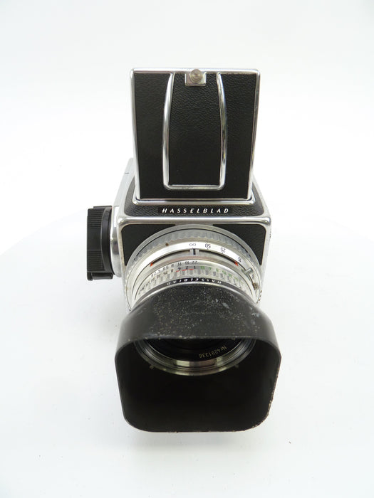 Hasselblad 500C Camera Outfit with 80MM F2.8, 120 Film Back, and WLF