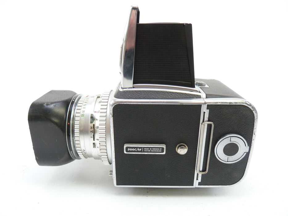Hasselblad 500C Camera Outfit with 80MM F2.8, 120 Film Back, and WLF