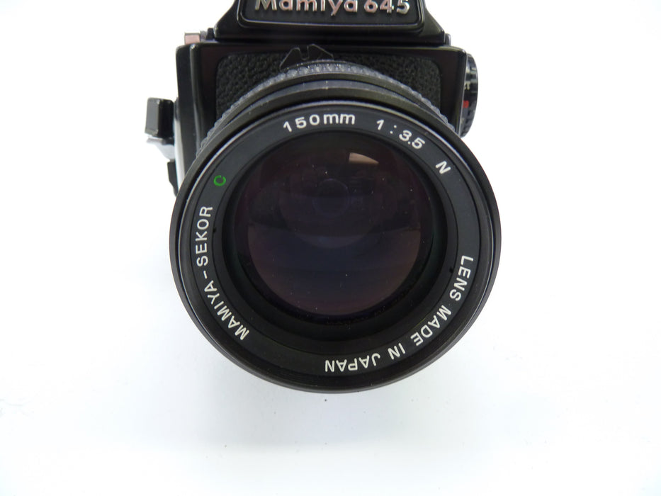 Mamiya M645 Camera Outfit with 150MM f3.5 N Lens and Prism Finder