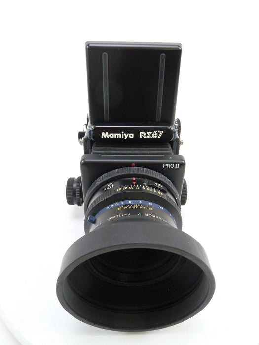 Mamiya RZ67 Pro II Camera Outfit with 110MM F2.8 W Lens, Pro II 120 Back, and WLF