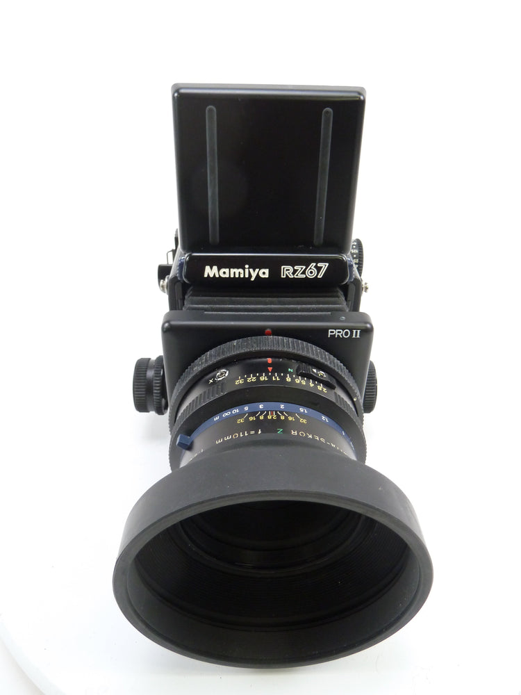 Mamiya RZ67 Pro II Camera Outfit with 110MM F2.8 W Lens, Pro II 120 Back, and WLF