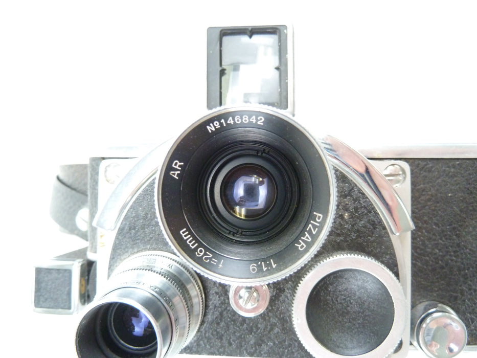 Bolex H16 Standard with 1" f2.5 Wollensak and Pizar 26MM f1.9 Lens