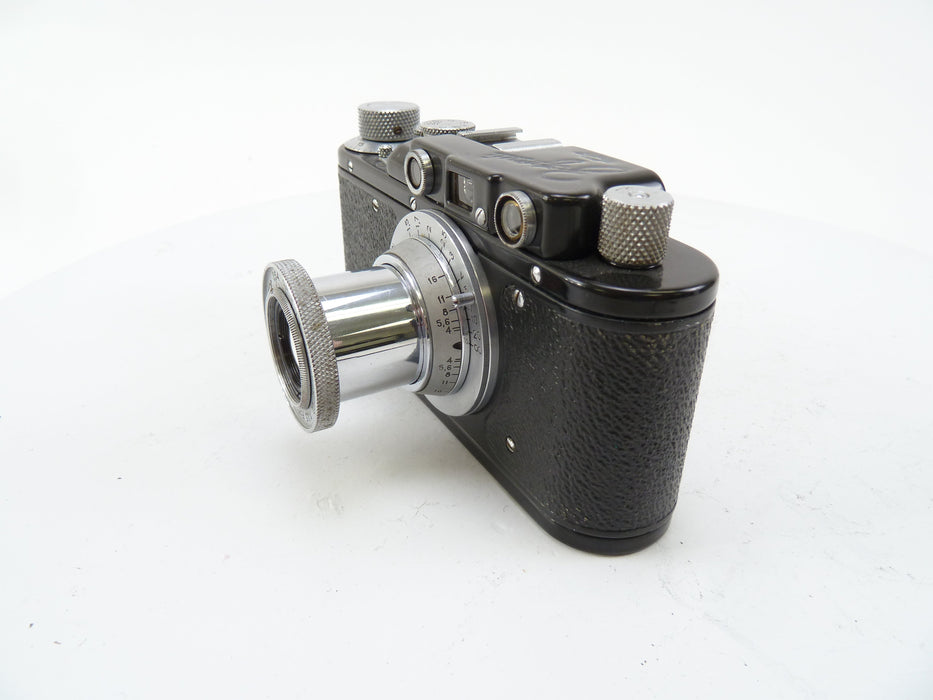 Zorki Type 1D Zopkuu Black Body with nhayctap-22 50MM f3.5 lens