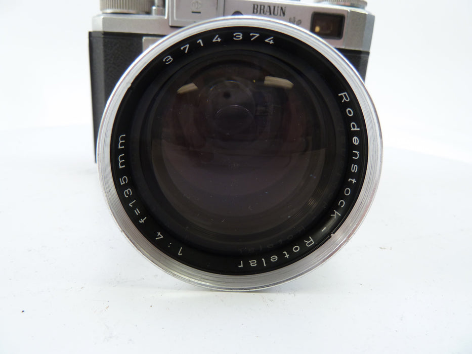 Braun Colorette 35MM Camera with Rodenstock Rotelar 135MM f4 Lens AS IS