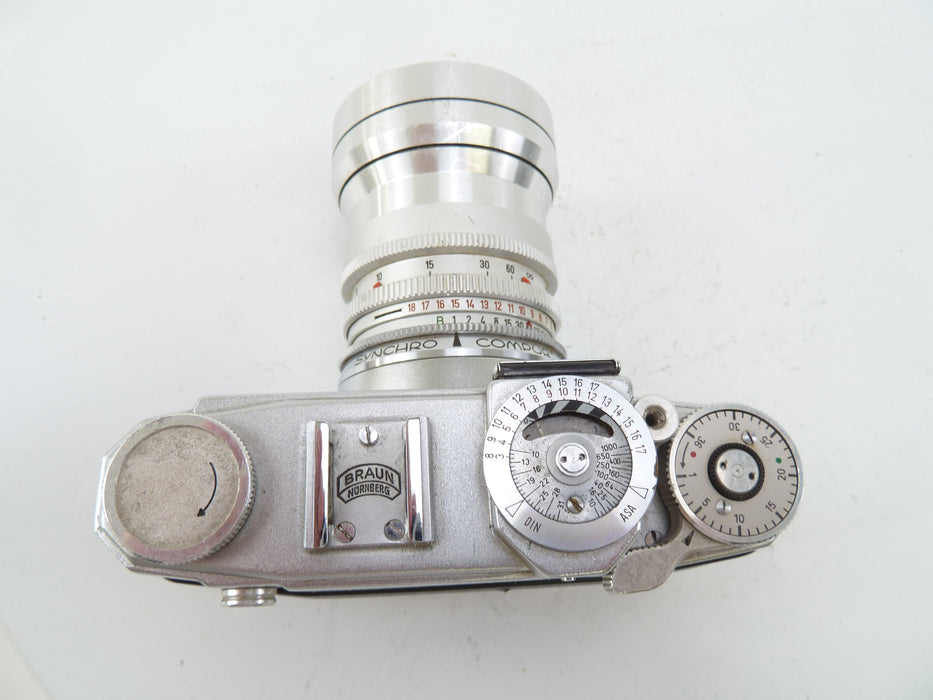 Braun Colorette 35MM Camera with Rodenstock Rotelar 135MM f4 Lens AS IS