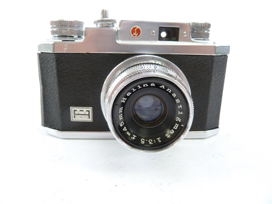 Halina 35X with 45MM f3.5 Anistigmant Lens AS IS