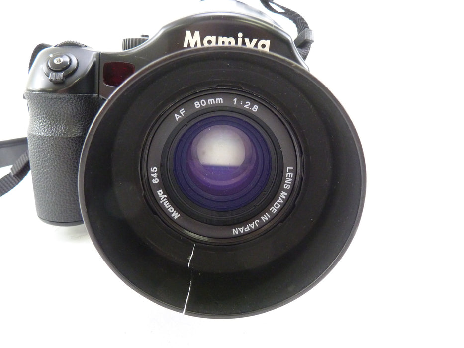 Mamiya 645 AF Camera Outfit with 80MM f2.8 Lens and 120/220 Film Back