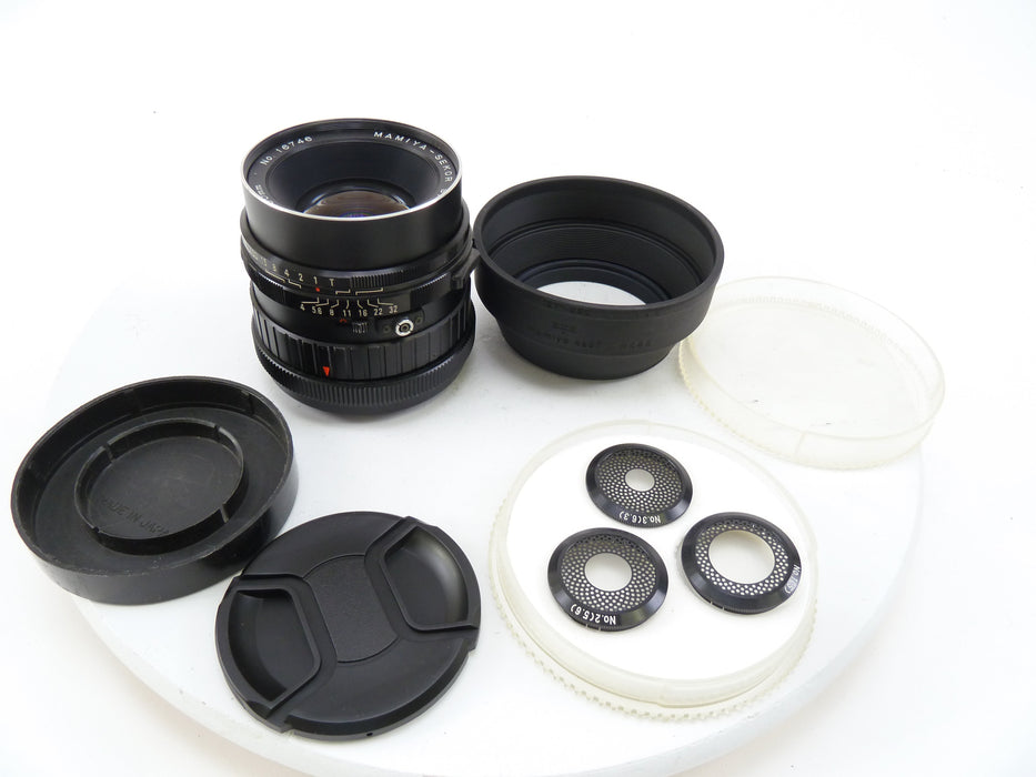 Mamiya RB 150MM F4 Soft Focus Lens with complete set of Disks