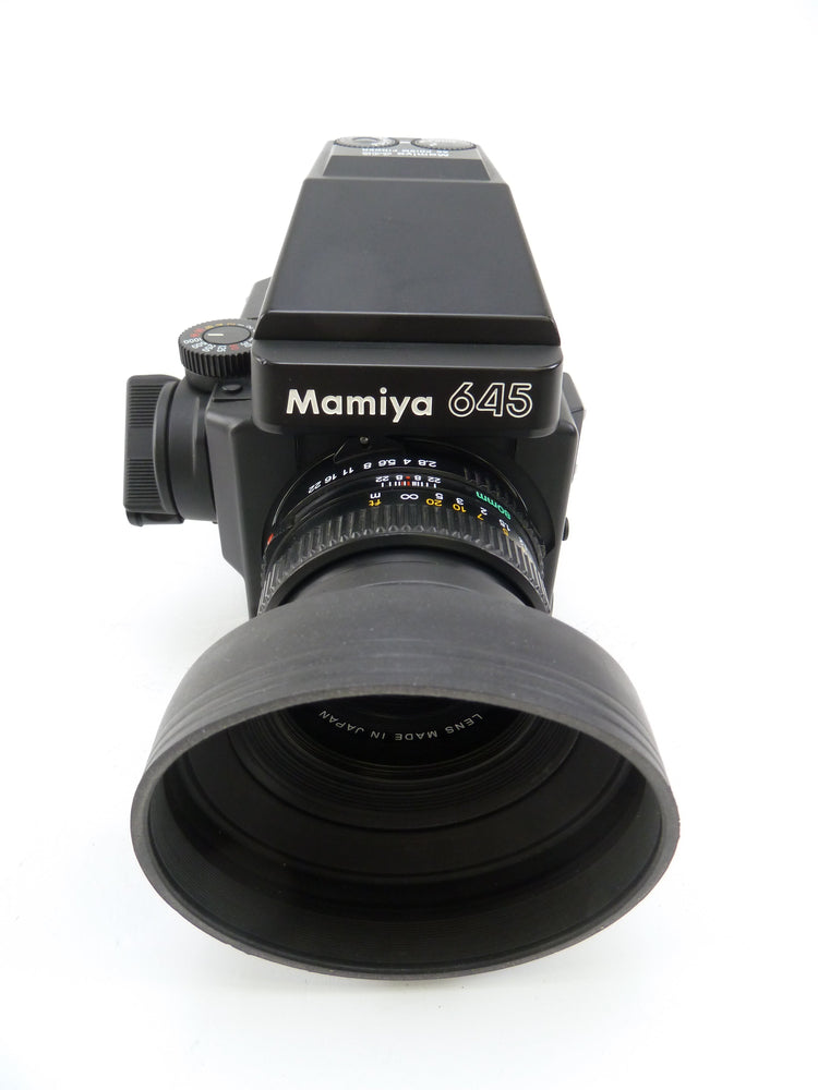 Mamiya 645 Super Camera Outfit with AE Prism Finder, 80MM F2.8 N Lens, and 120 Back