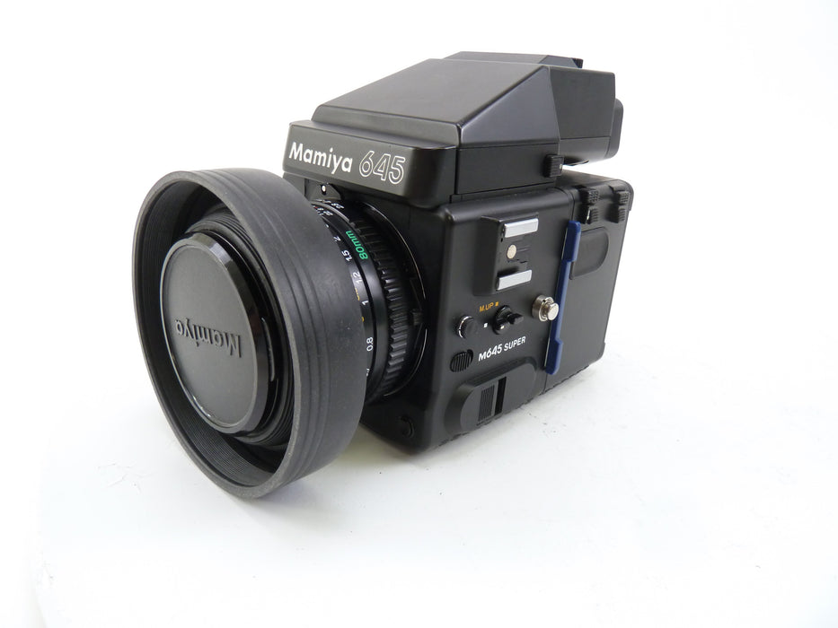 Mamiya 645 Super Camera Outfit with AE Prism Finder, 80MM F2.8 N Lens, and 120 Back