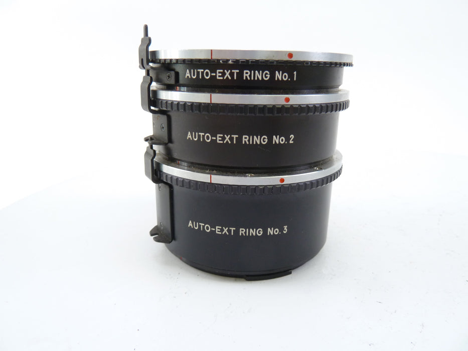 Mamiya 645 Pro Auto Extension Tube Set 1, 2, and 3