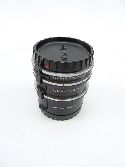 Mamiya 645 Pro Auto Extension Tube Set 1, 2, and 3