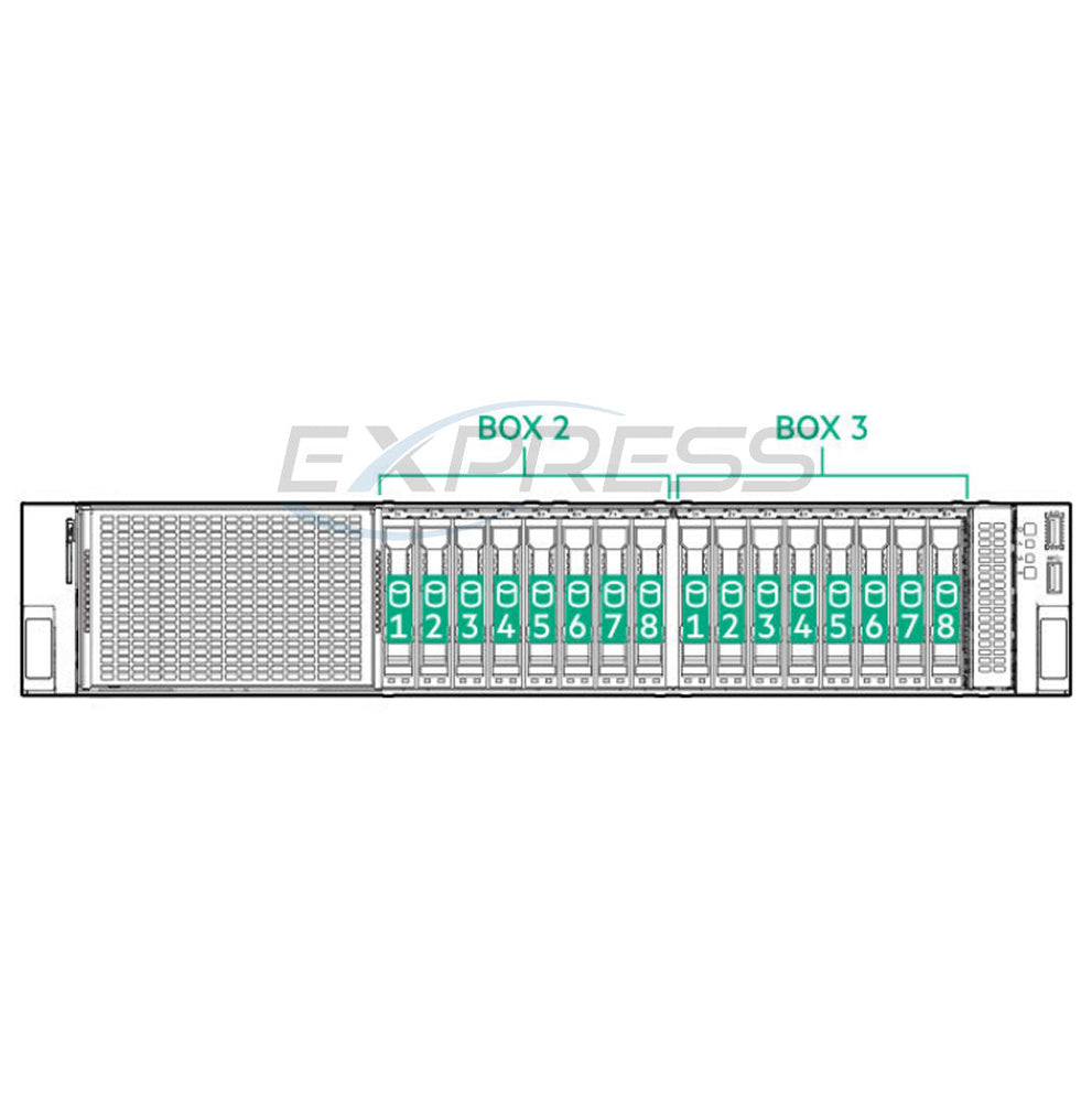 P55082-B21 - 8SFF Tri-Mode U.3 x1 BC Backplane Kit | Refurbished HPE ProLiant DL345 Gen11