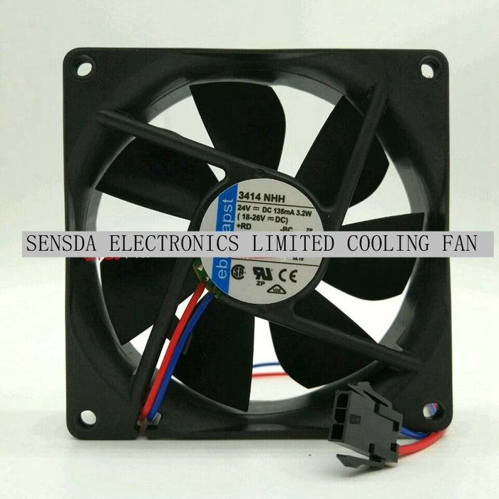 PAPST 3414NHH 92x92x25mm 24V DC Axial Cooling Fan