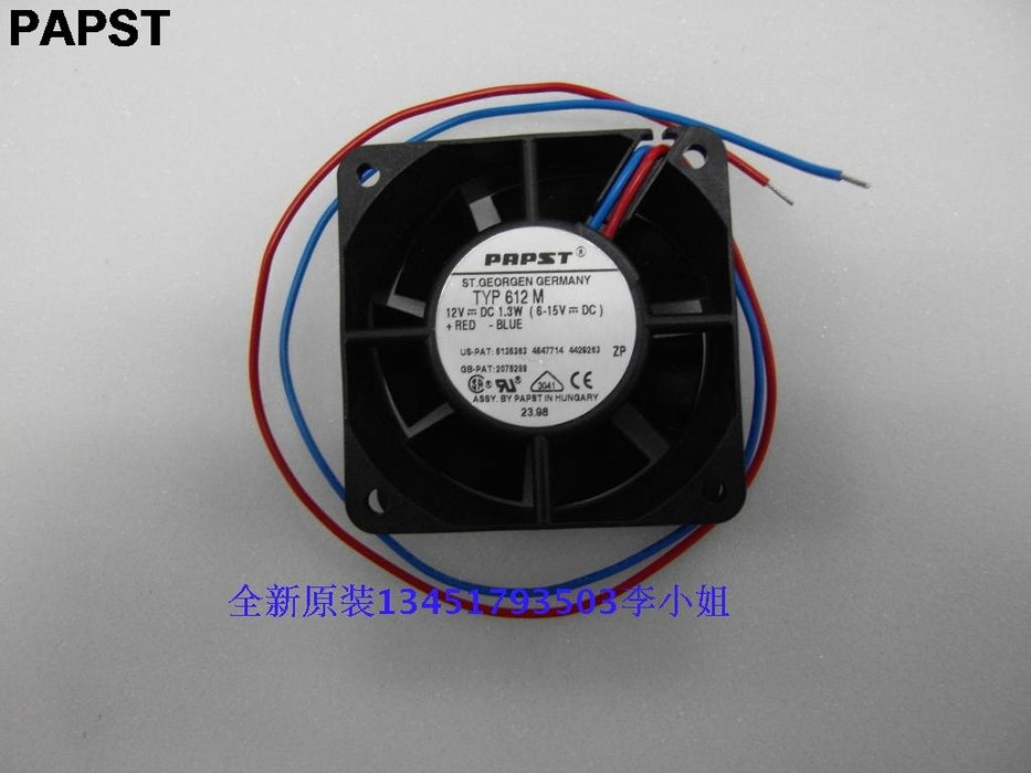 PAPST 60x60x25mm 12V DC Axial Cooling Fan