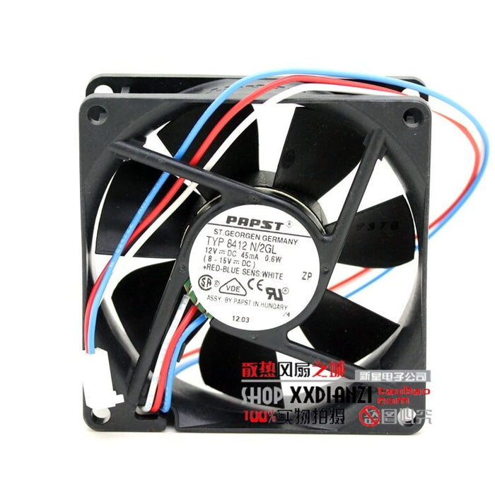 PAPST PAPST 84x84x12mm 12V DC Axial Cooling Fan