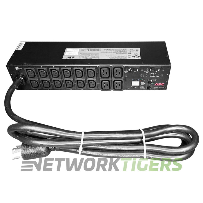 NEW APC AP7811 Metered 12x IEC 320 C13 4x C19 30A 208V 2U Rack Mounted PDU