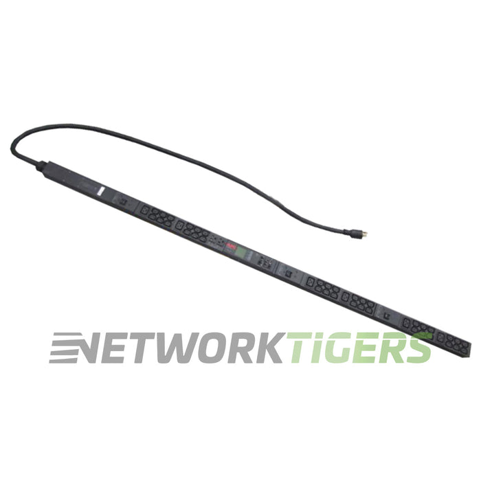 APC AP8865 Metered 3 PH 30A 2G 8.6kW 208V 36x C13 6x C19 2x 5-20 ZeroU Rack PDU