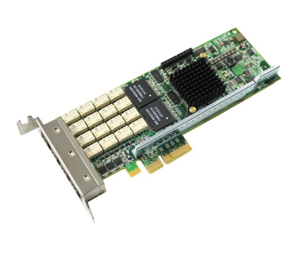 PE2G4BPI35L-SD - Silicom Quad-Port 1Gbps Ethernet PCI-Express 2.1 x4 Low Profile Network Adapter