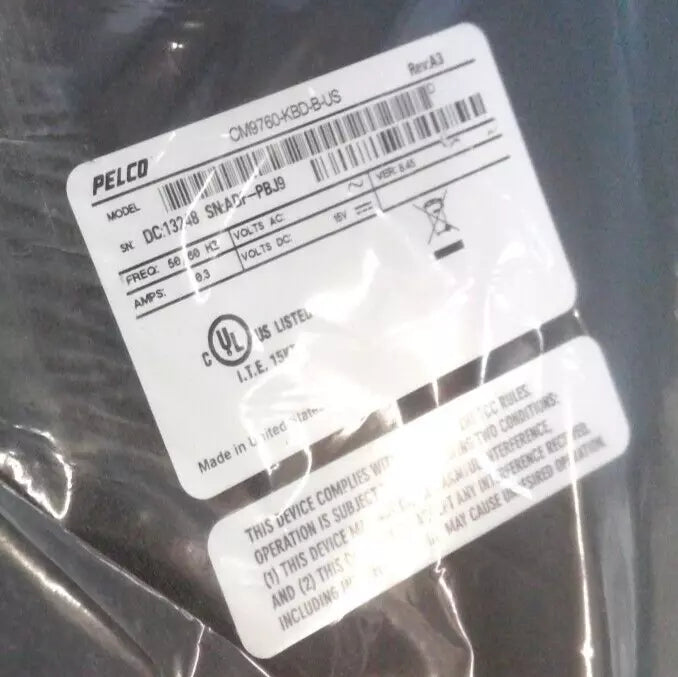 PELCO CM9760-KBD-B-US Cm9760 Dt Kybd Pwr Cord Pelco