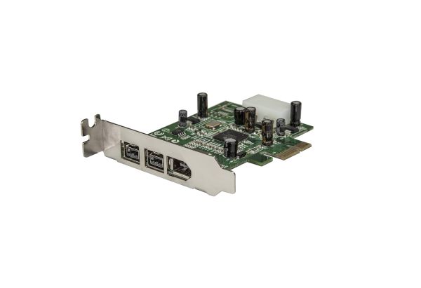 PEX1394B3LP - Startech Dual-Ports FireWire 800 and Single-Port FireWire 400 PCI-Express 1.1 x1 Low Profile Network Adapter