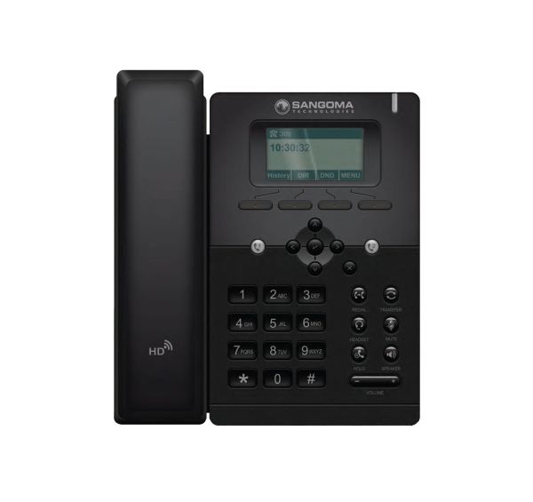 PHON-S300 - Sangoma S300 2-Lines Dual-Port Ethernet 3.4-inch LCD VoIP Phone