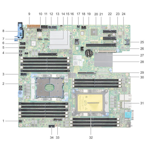 PRWNC — System Board Motherboard | Dell PowerEdge R540