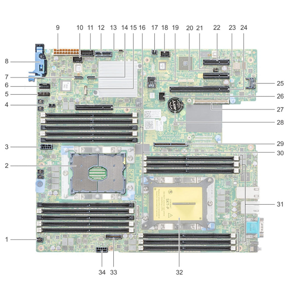 PRWNC — System Board Motherboard | Dell PowerEdge R540