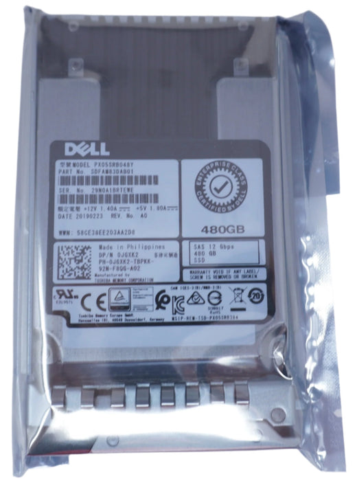 PX05SRB04BY Dell 480GB SAS 2.5" 12G MLC RI SSD 0JGXK2