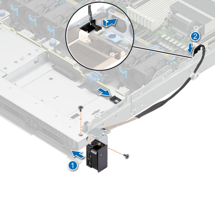 PX51F — Right Rack Ear | Dell PowerEdge R660xs
