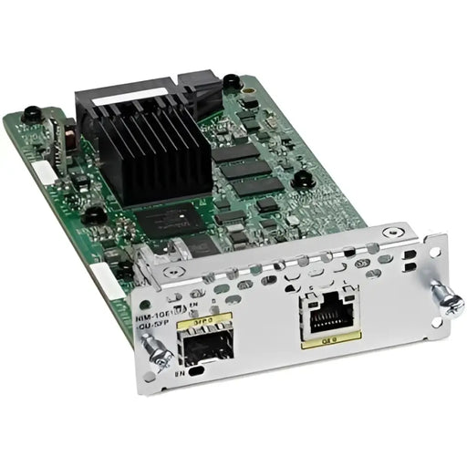 Cisco NIM-1GE-CU-SFP 1-Port GE WAN NIM Dual-Mode RJ45 & SFP for ISR 4000 - Refurbished