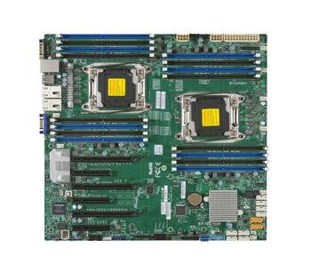 MBX10DRT - SuperMicro Socket R3 LGA 2011 Xeon E5-2600 v4 / v3 Intel C612 Chipset DDR4 16 x DIMM 10 x SATA 6Gbps E-ATX Server Motherboard