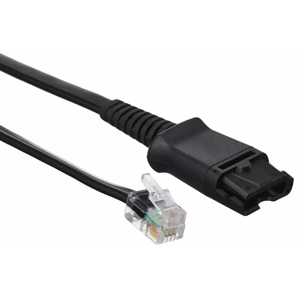 Plantronics U10P-S QD to RJ9 Coil Cord for H-Series Headsets 38099-01 - New