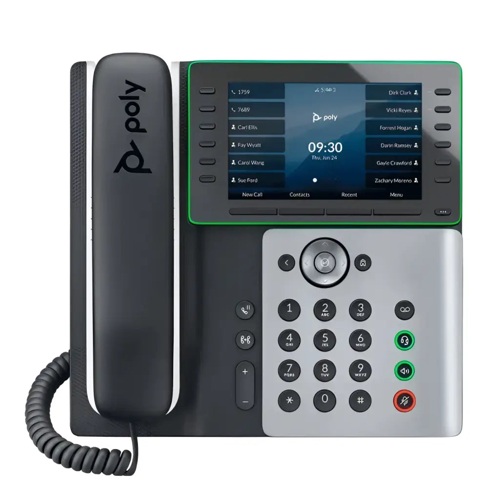 Poly Edge E550 IP Desk Phone Wi-Fi Bluetooth PoE 2200-87050-025 82M91AA - Refurbished