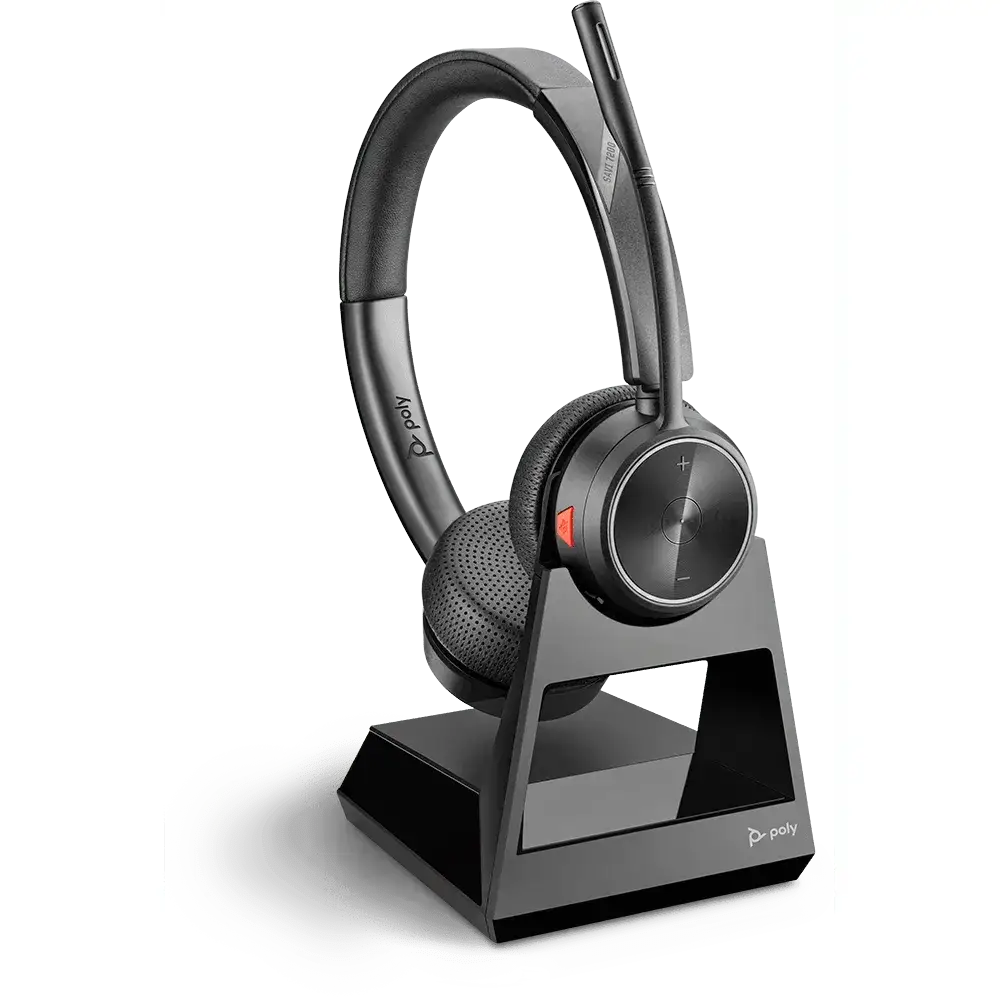 Poly Savi 7220 Office Wireless DECT Stereo Headset System 213020-01 - Refurbished