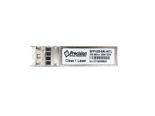 Precision SFP-10G-SR Compatible 10GBASE-SR SFP+ 850nm 300m Transceiver (SFP10G-SRI-INTL)