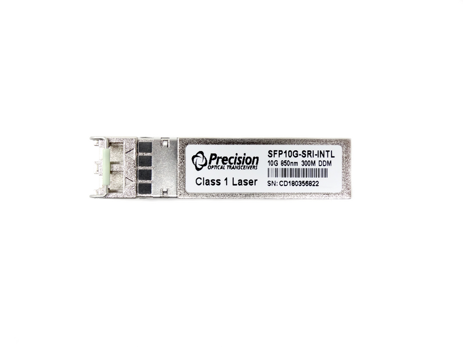 Precision SFP-10G-SR Compatible 10GBASE-SR SFP+ 850nm 300m Transceiver (SFP10G-SRI-INTL)
