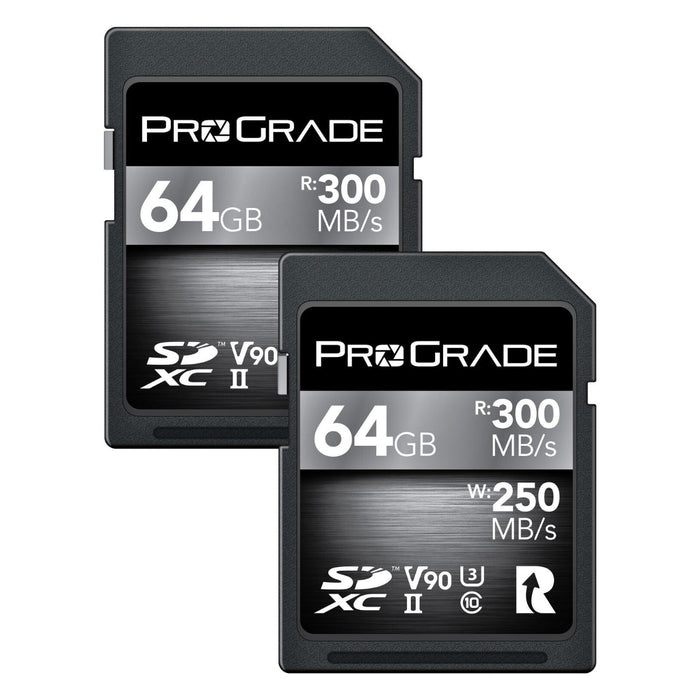 ProGrade Digital SDXC UHS-II V90 300R Memory Card (64GB - 512GB)