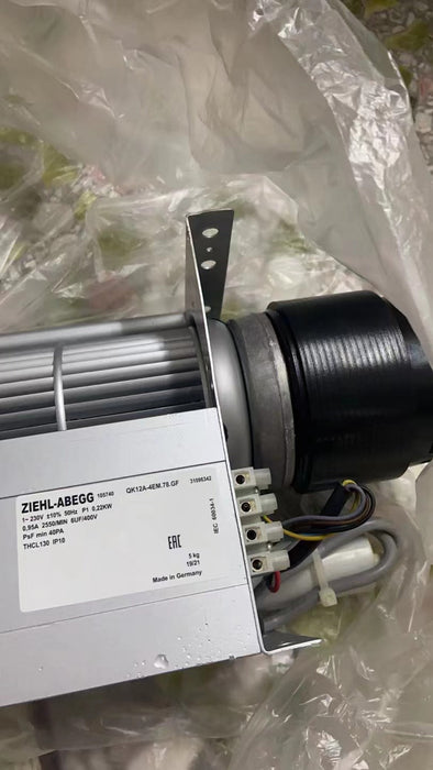 QK12A-4EM.78.GF 204113 ZIEHL-ABEGG Crossflow fan 400-610W 230V 1.8/2.8A 1320/1630rpm