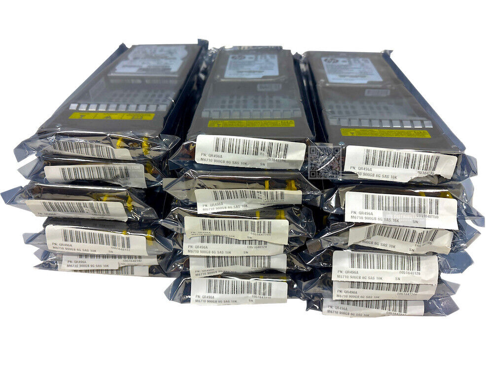 QR496A I LOT OF 18 HP M6710 900GB 6G SAS 10K rpm SFF 2.5-inch HDD 702055-001