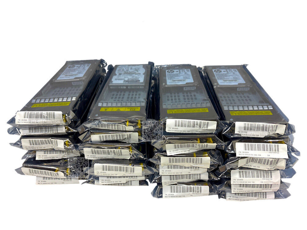 QR496A I LOT OF 24 HP M6710 900GB 6G SAS 10K rpm SFF 2.5-inch HDD 702055-001