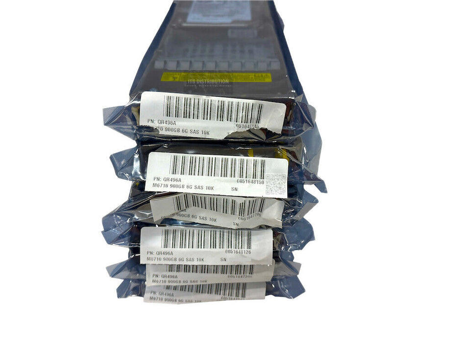 QR496A I LOT OF 6 HP M6710 900GB 6G SAS 10K rpm SFF 2.5-inch HDD 702055-001