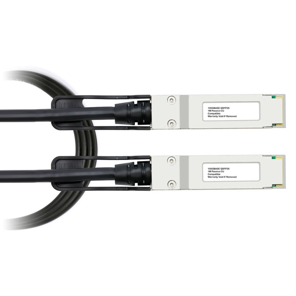 QSFP-100G-CU3M Cisco Compatible, 100G QSFP28 Passive DAC Cable - 3m