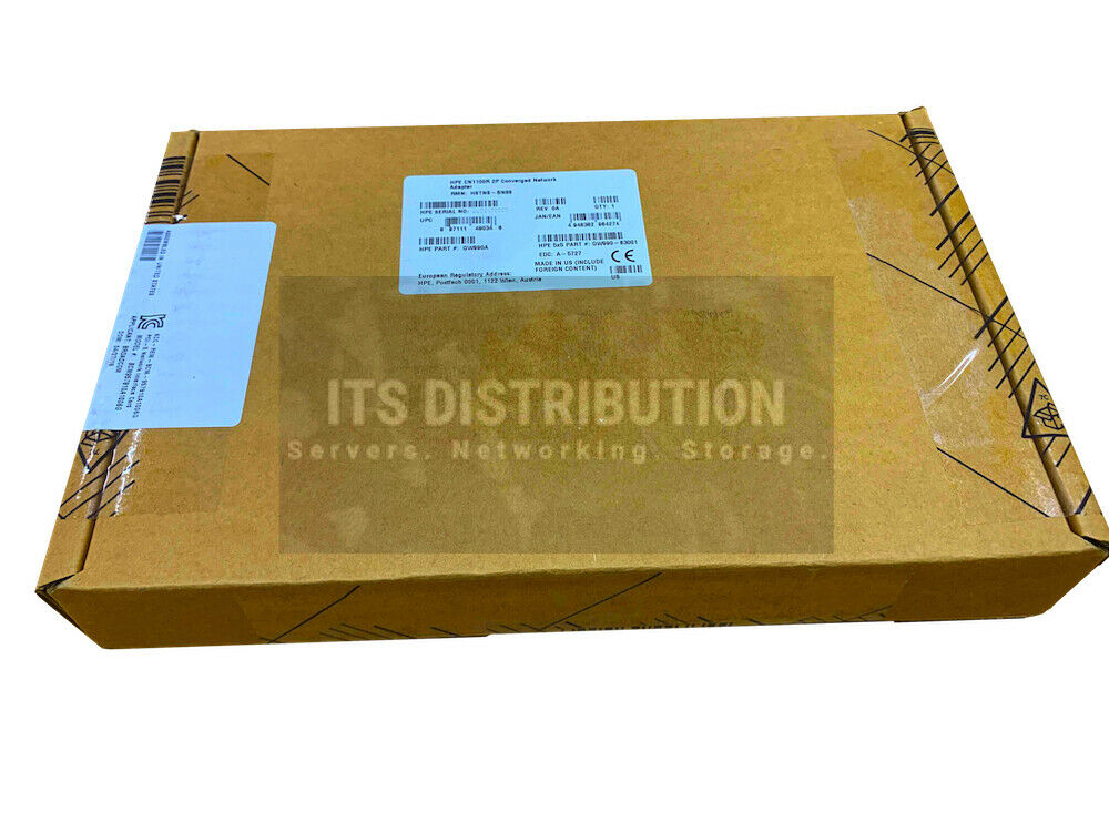 QW990A I New Sealed HPE StoreFabric CN1100R Dual Port Converged Network Adapter