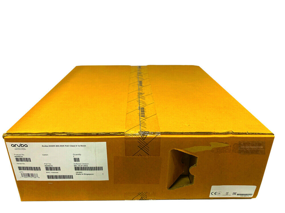 R0M67A I New Sealed HPE Aruba 2930M 40G 8SR PoE Class 6 1S Switch